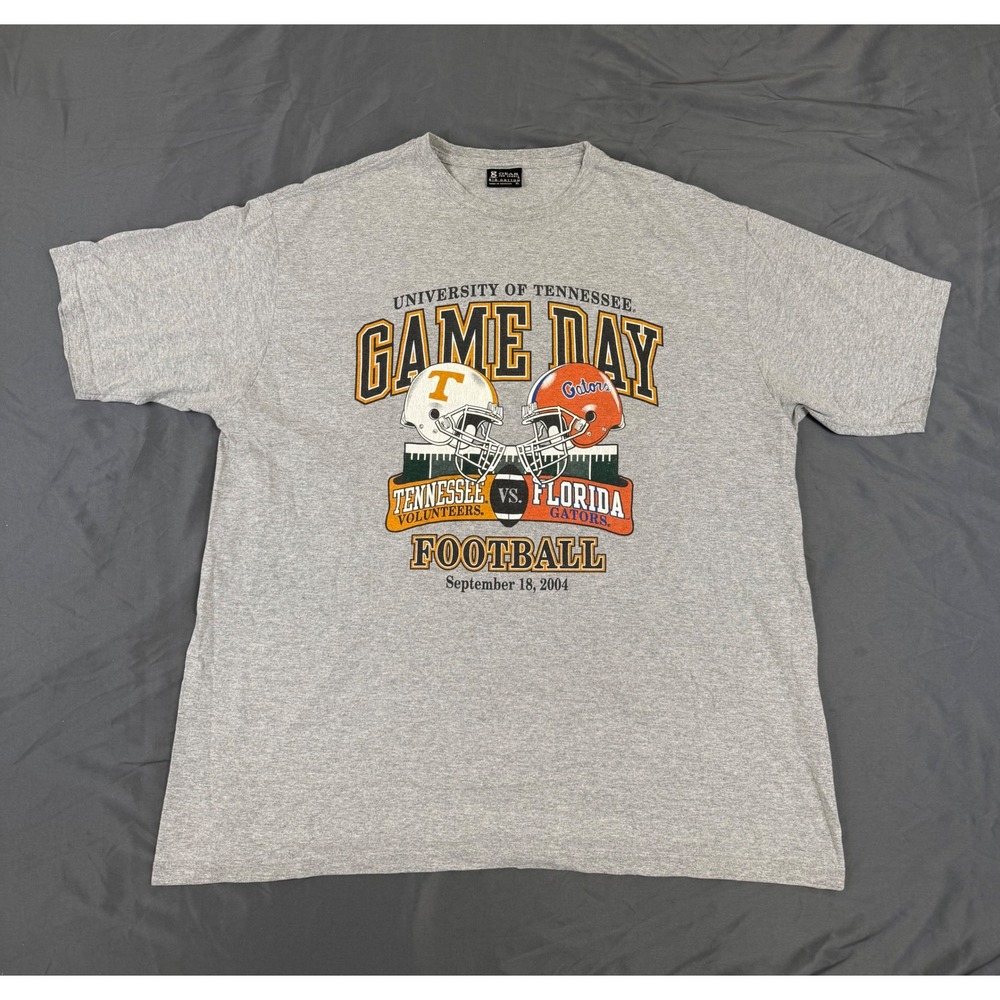 Vintage Gear For Sports Tennessee vs Florida Game Day 2004‎ Football Shirt XL